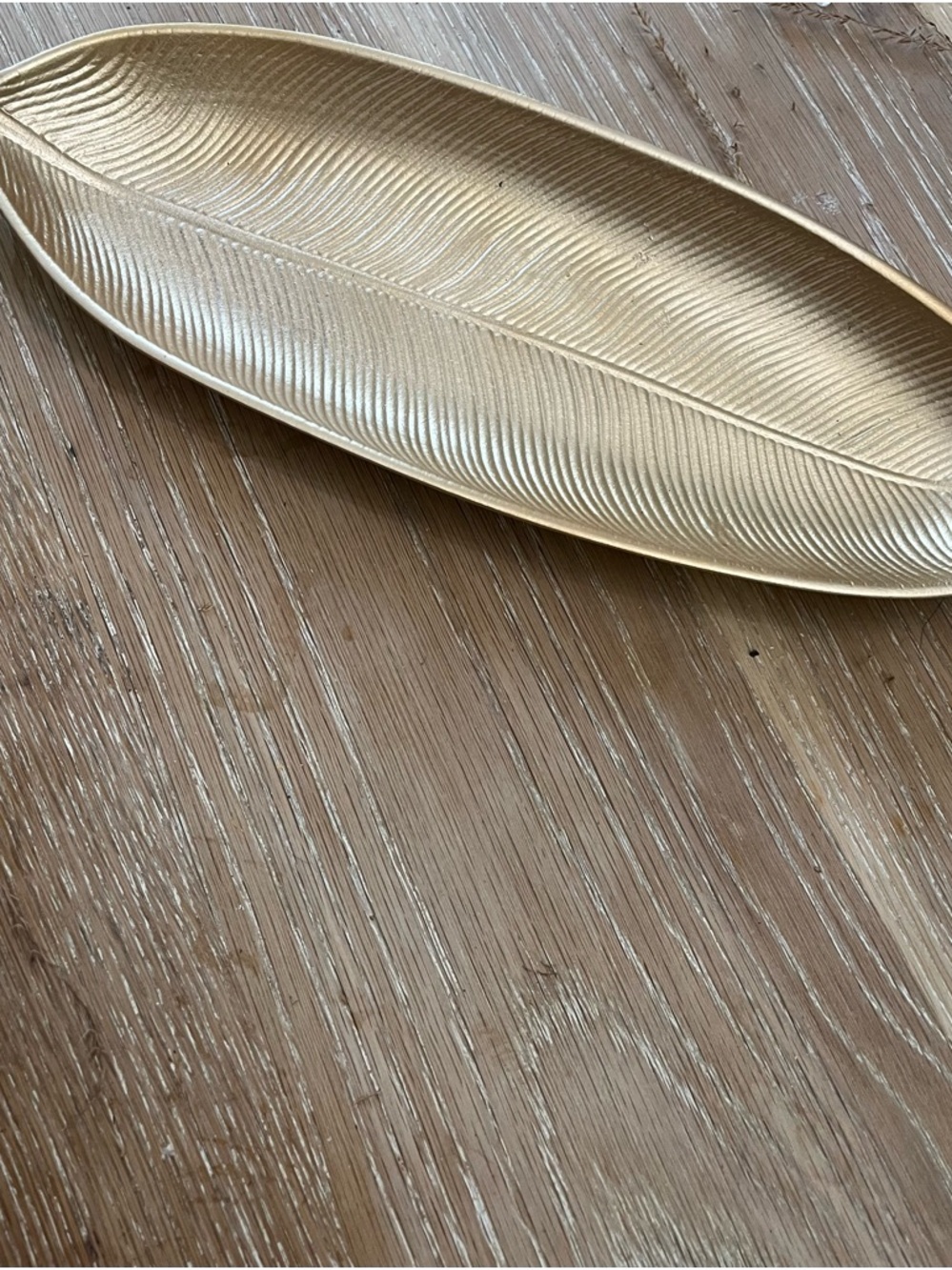 Decorative Gold Leaf Serving Tray - Home Dining